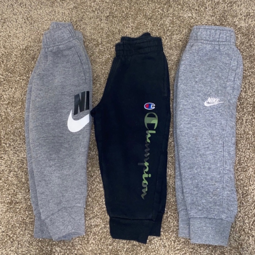 Boys Sweatpants bundle 2T Nike and Champion